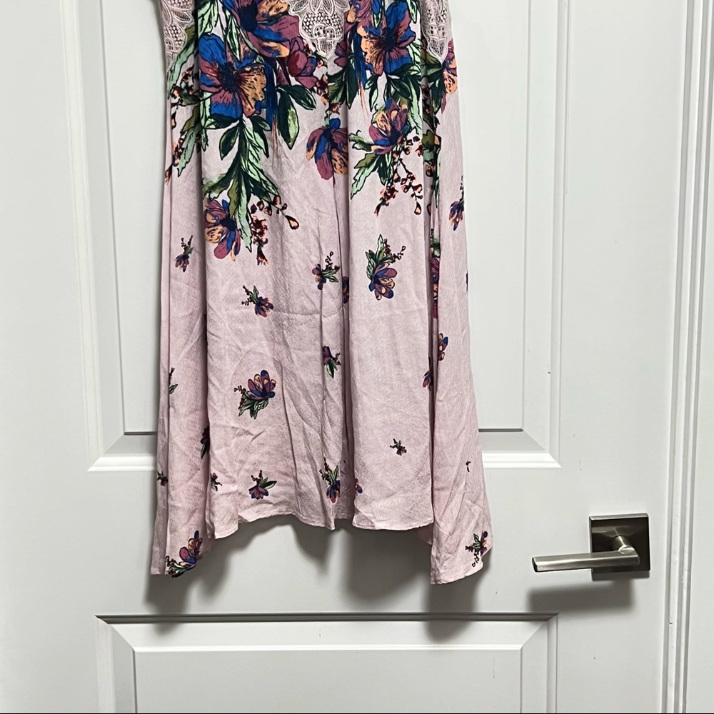 ntimately Free People Boho Marsha Slip Dress XS Ecru Combo Lace Floral Mini. - Picture 8 of 12